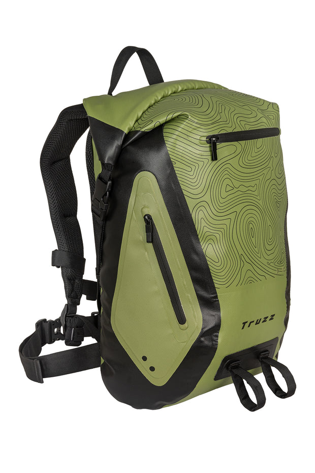 Mochila Estanque Truzz Expedition 26L 3 zipers  Verde